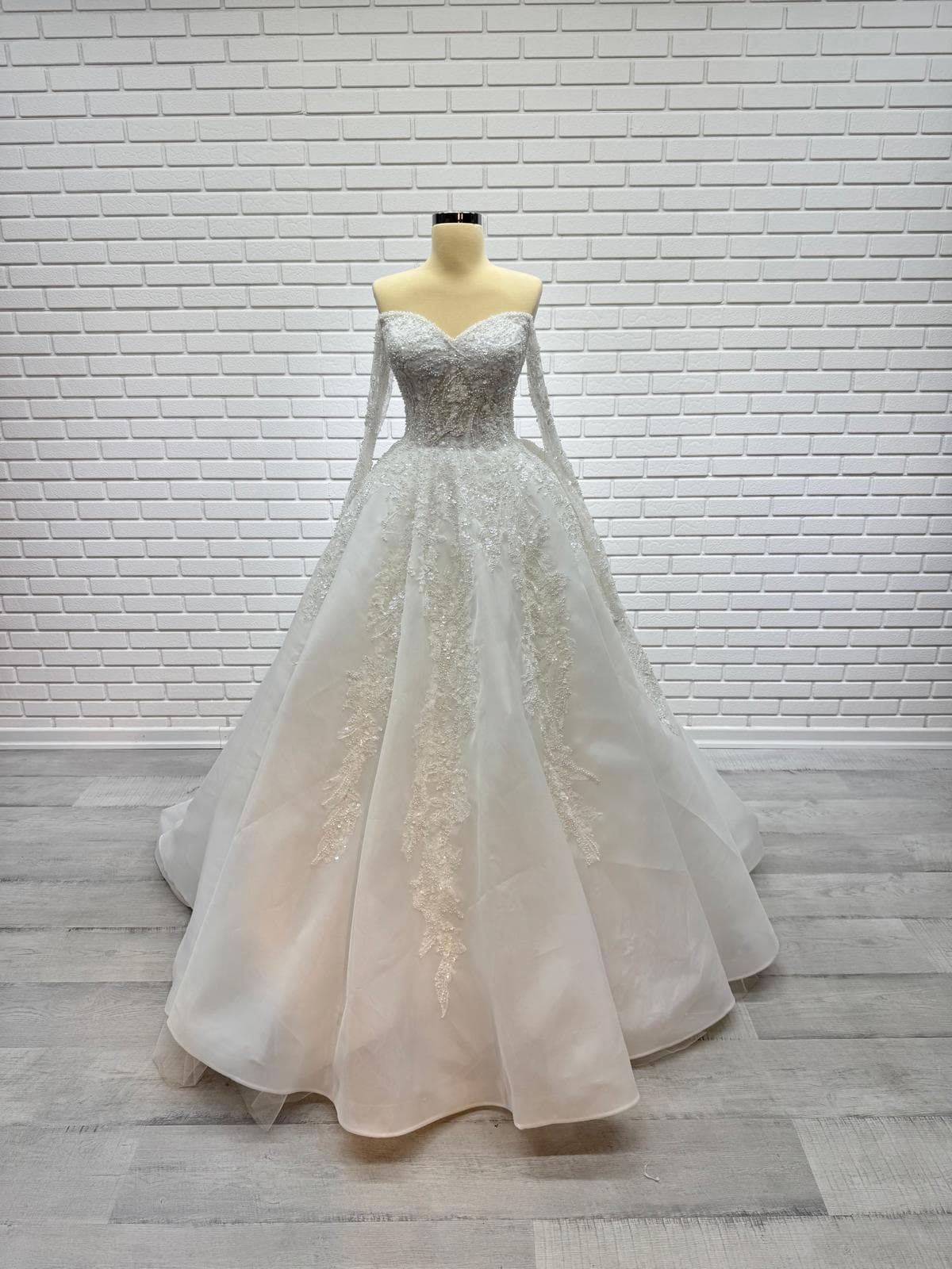 White Ball Gown Wedding Dress