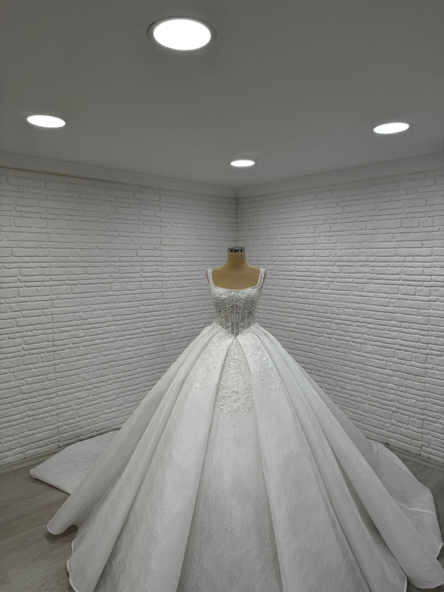 White Ball Gown Wedding Dress