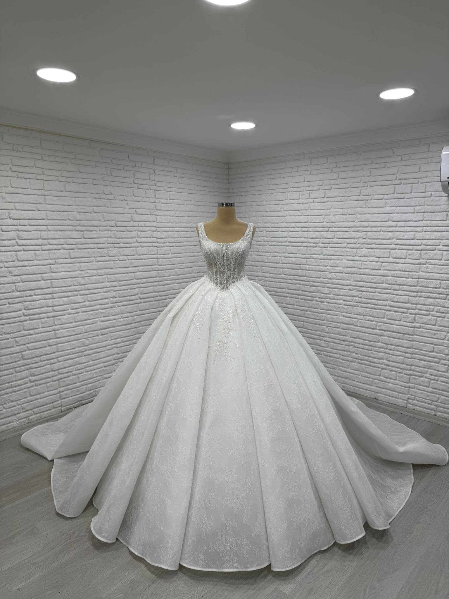 White Ball Gown Wedding Dress