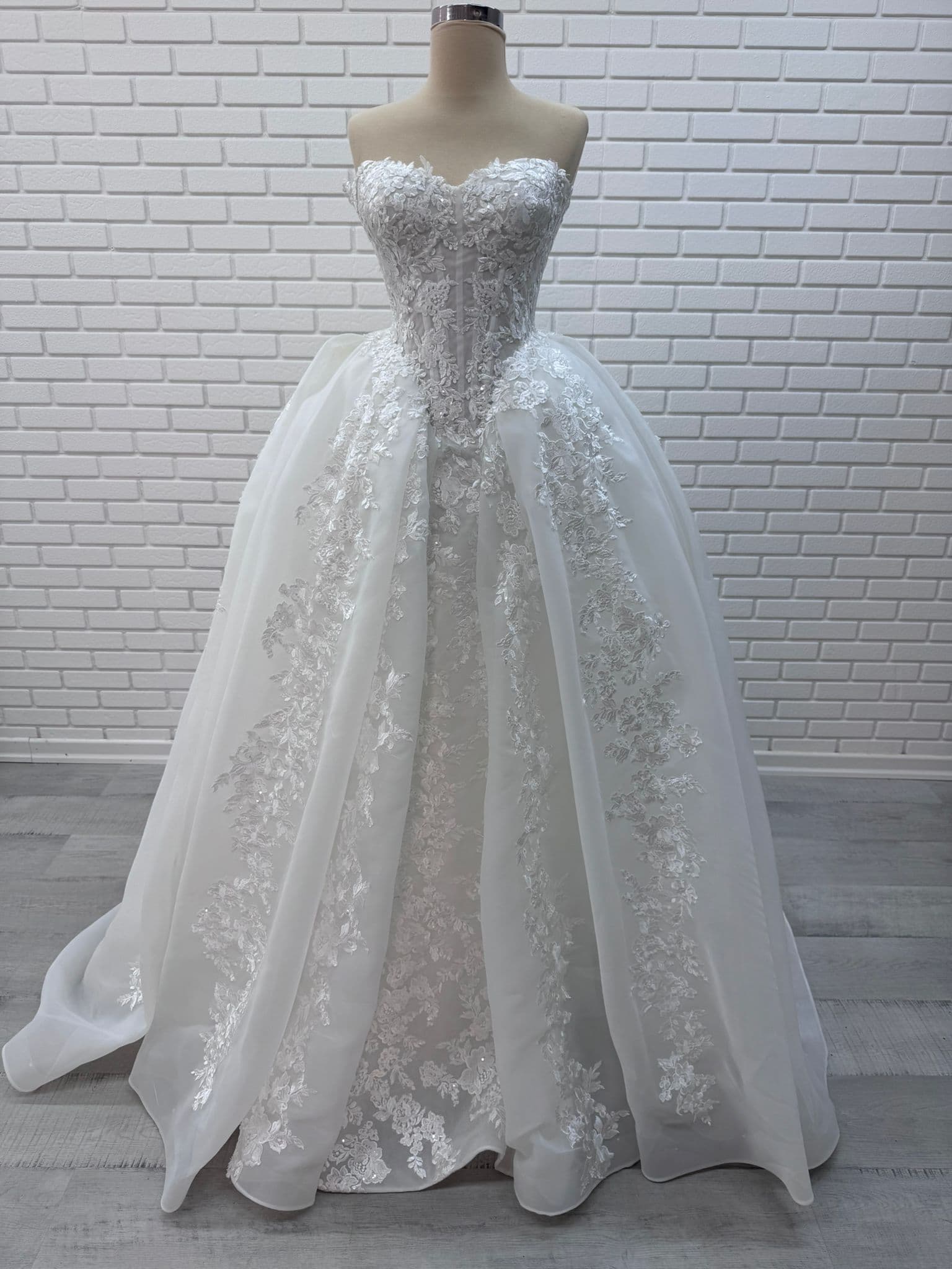 White Ball Gown Wedding Dress