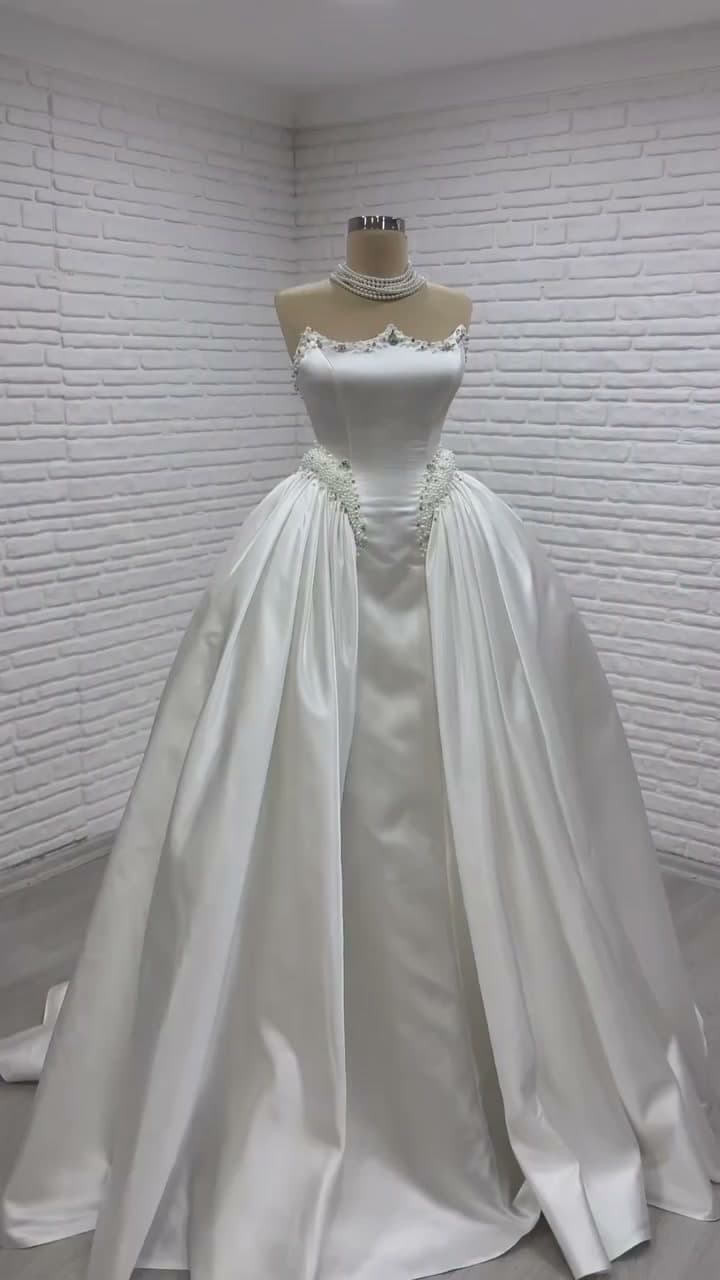 White Podium Princess Wedding Dress 2026-77