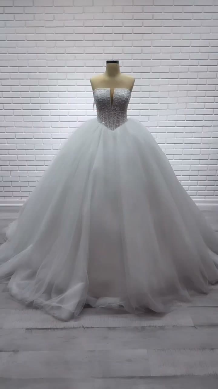 White Podium Princess Wedding Dress 2026-51