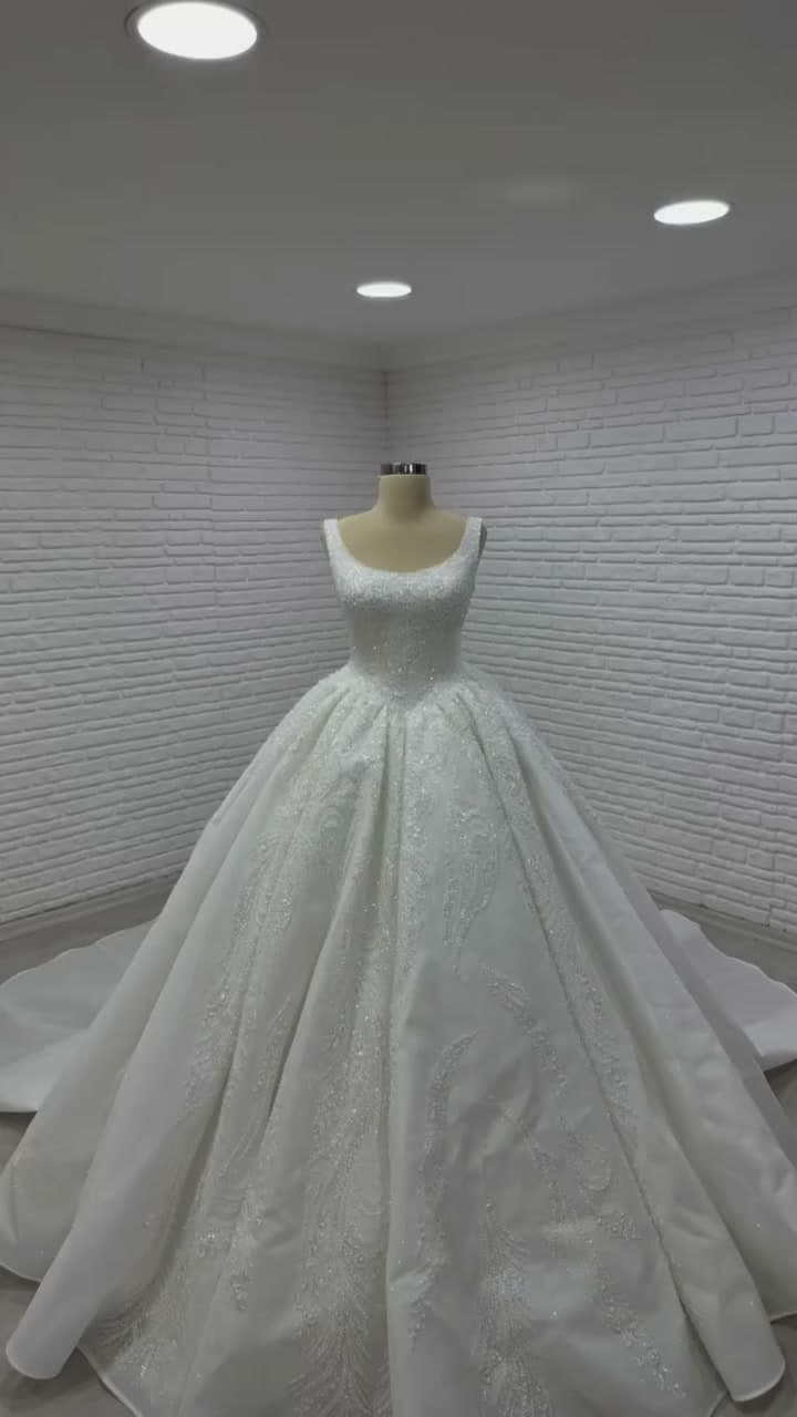 White Podium Princess Wedding Dress 2026-53
