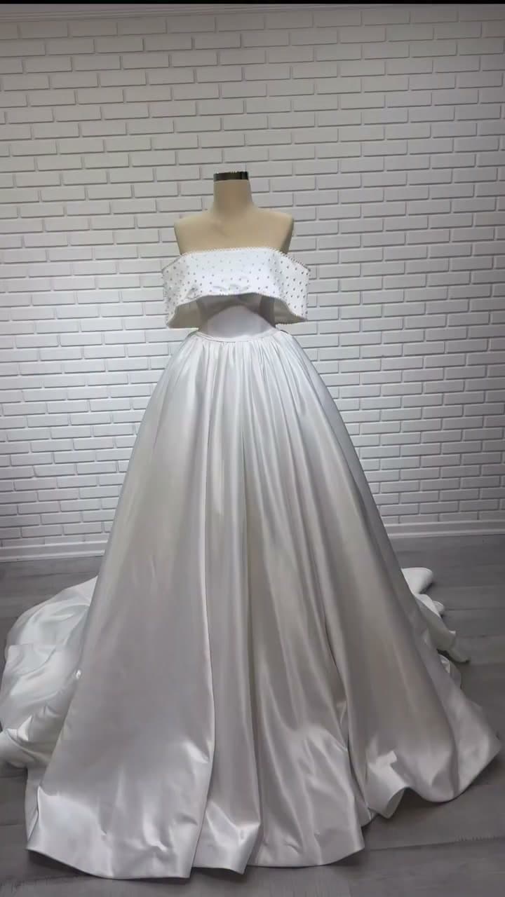 White Podium Princess Wedding Dress 2026-63