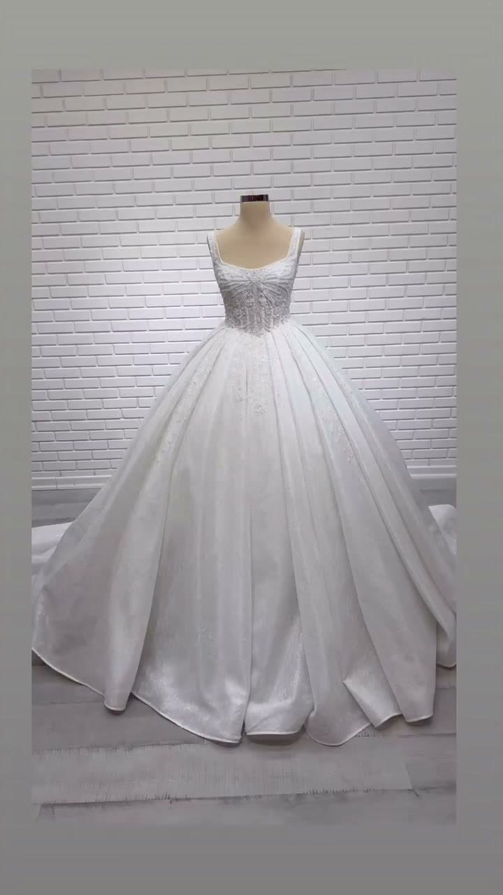 White Podium Princess Wedding Dress 2026-78