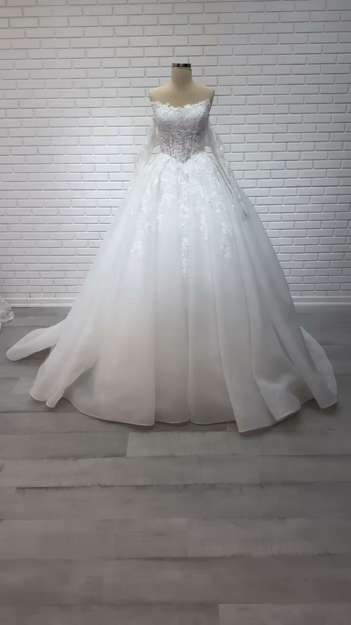 White Podium Princess Wedding Dress 2026-88